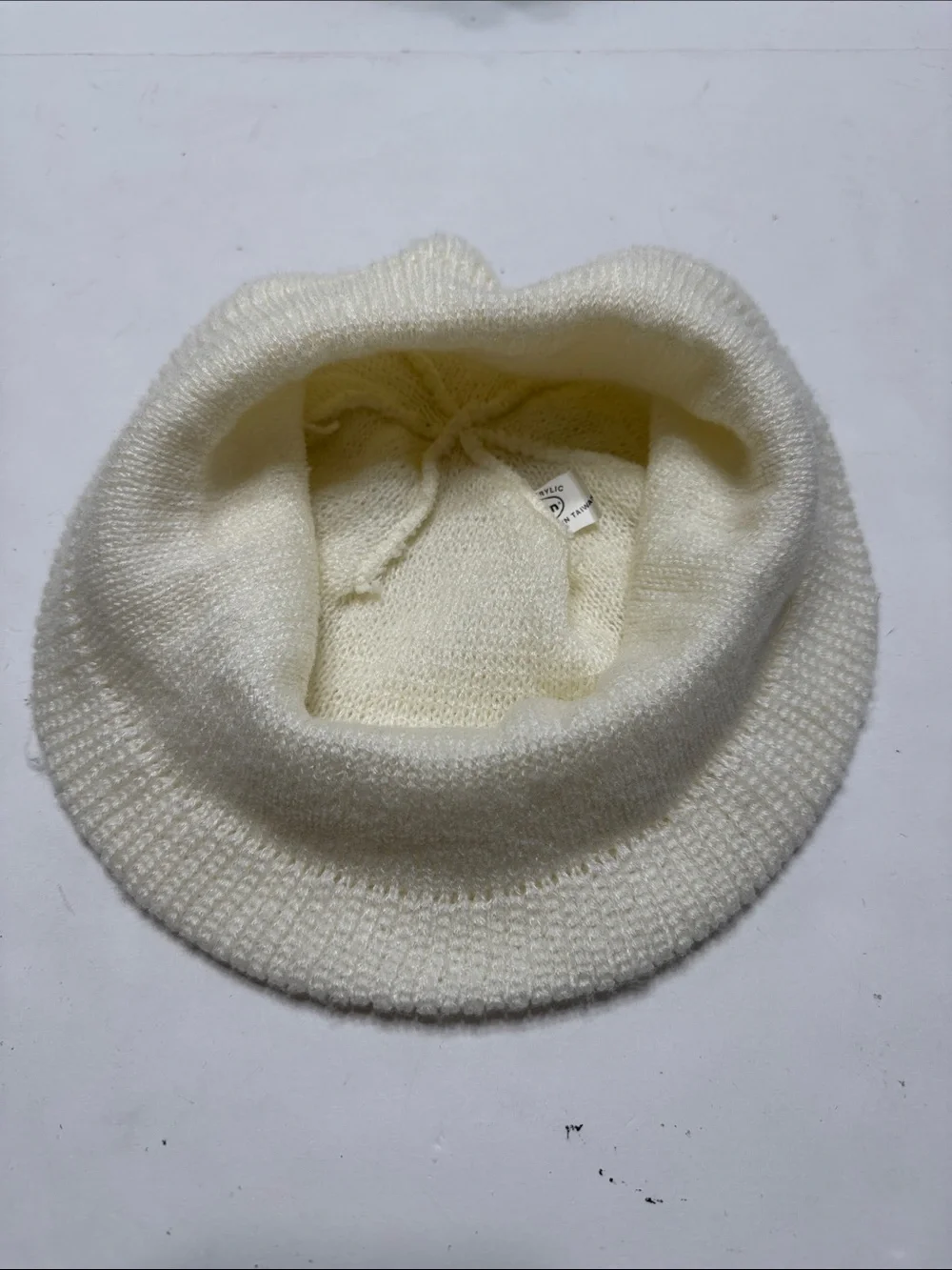 Kids Cream Knit Bucket Hat - Soft Children's Knitwear